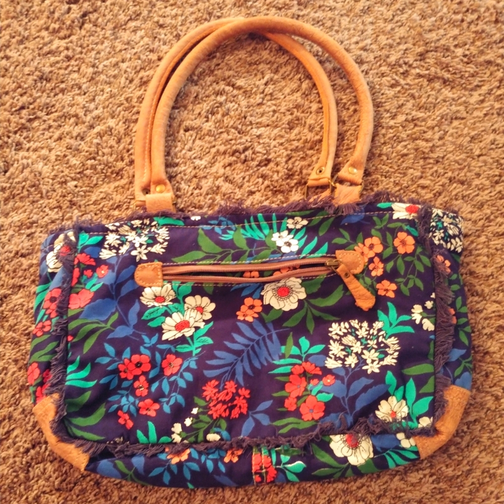 Myra floral print purse